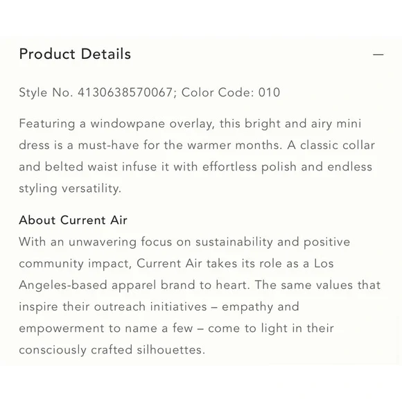 Anthropologie Windowpane Mini Dress - NWT - XL - Picture 14 of 15